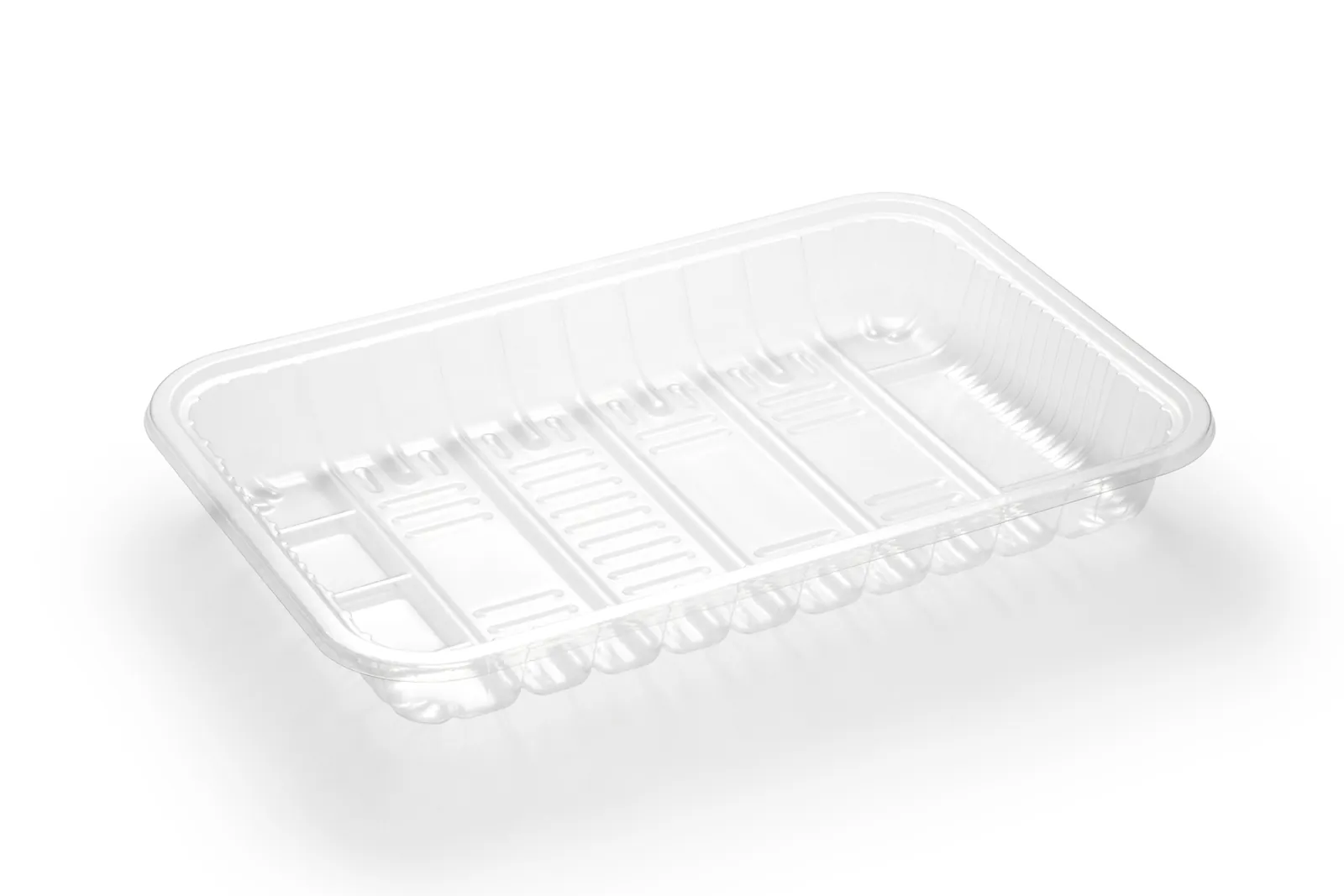 Barquette transparente vide, prête pour l’operculage — AB Flexibles